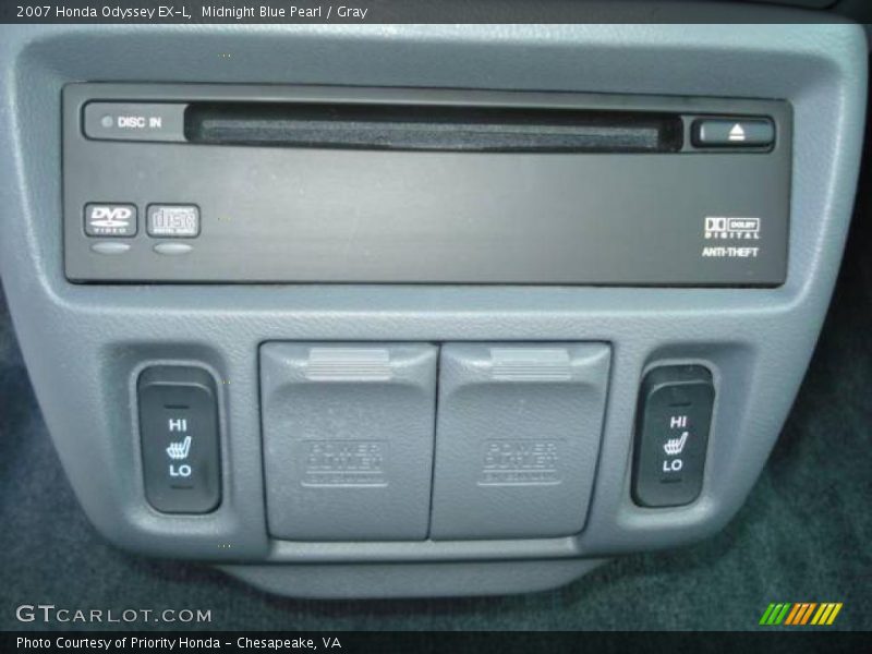 Midnight Blue Pearl / Gray 2007 Honda Odyssey EX-L