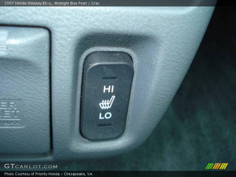 Midnight Blue Pearl / Gray 2007 Honda Odyssey EX-L