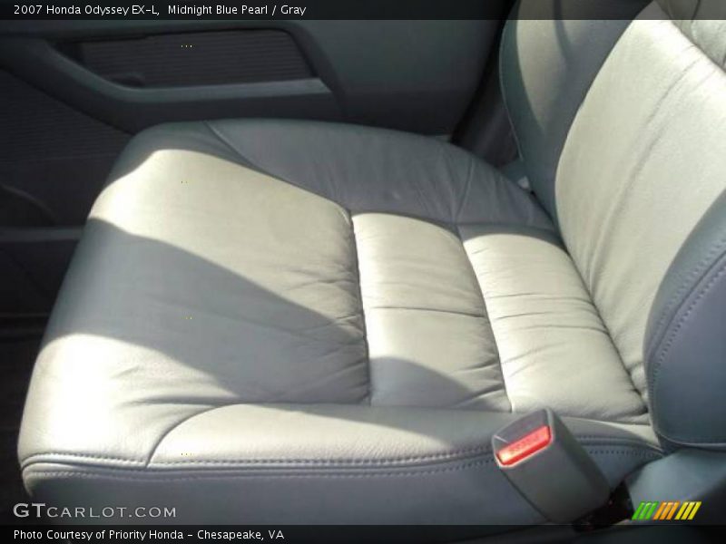 Midnight Blue Pearl / Gray 2007 Honda Odyssey EX-L