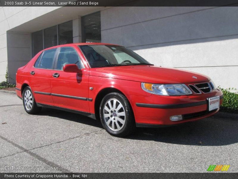 Laser Red / Sand Beige 2003 Saab 9-5 Linear Sedan