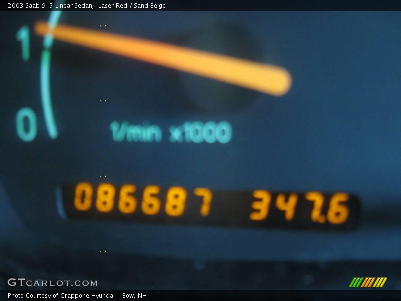 Laser Red / Sand Beige 2003 Saab 9-5 Linear Sedan