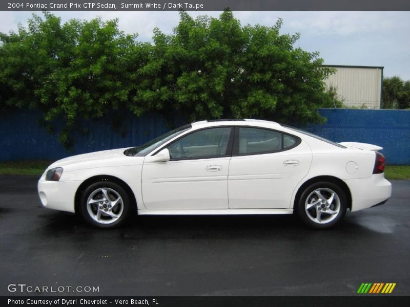 Summit White / Dark Taupe 2004 Pontiac Grand Prix GTP Sedan