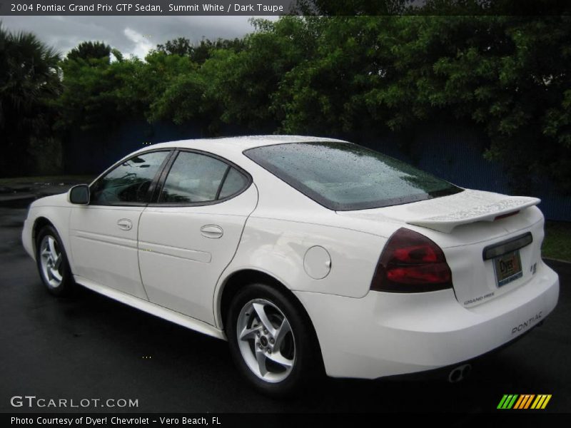 Summit White / Dark Taupe 2004 Pontiac Grand Prix GTP Sedan
