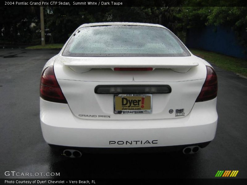 Summit White / Dark Taupe 2004 Pontiac Grand Prix GTP Sedan