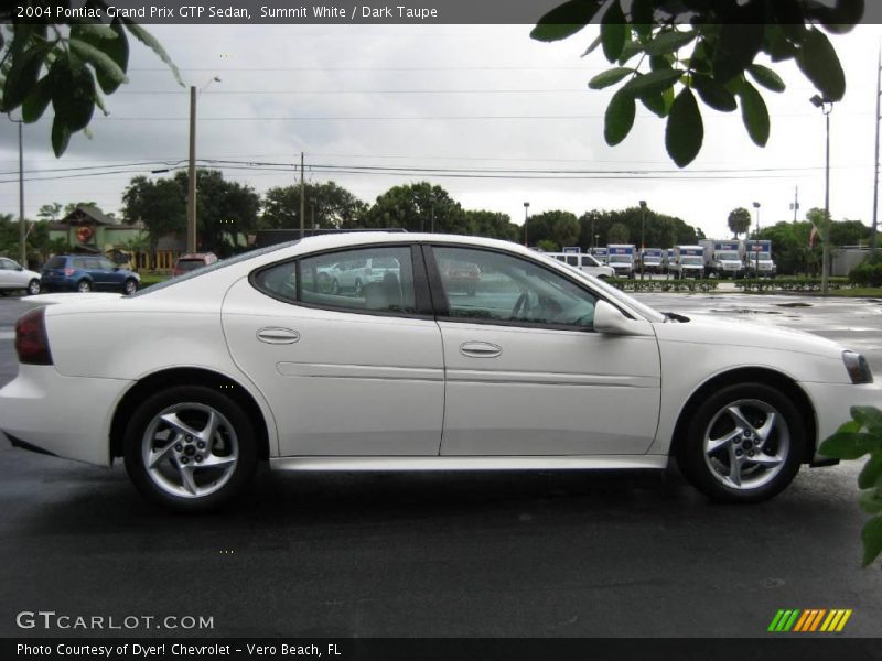 Summit White / Dark Taupe 2004 Pontiac Grand Prix GTP Sedan