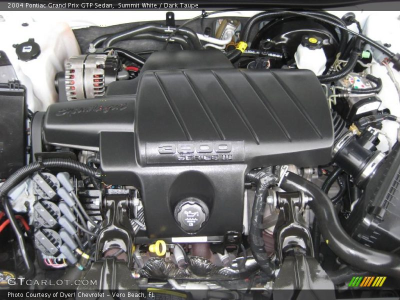 Summit White / Dark Taupe 2004 Pontiac Grand Prix GTP Sedan
