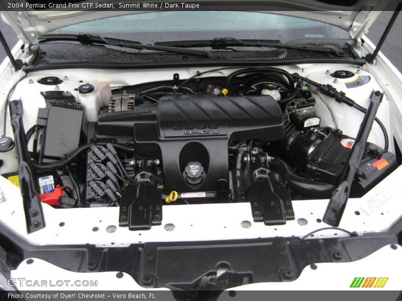 Summit White / Dark Taupe 2004 Pontiac Grand Prix GTP Sedan