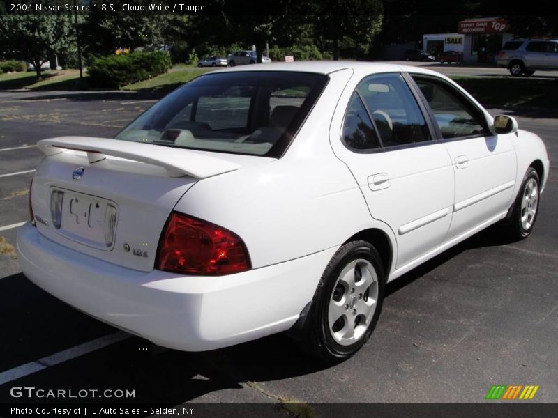Cloud White / Taupe 2004 Nissan Sentra 1.8 S