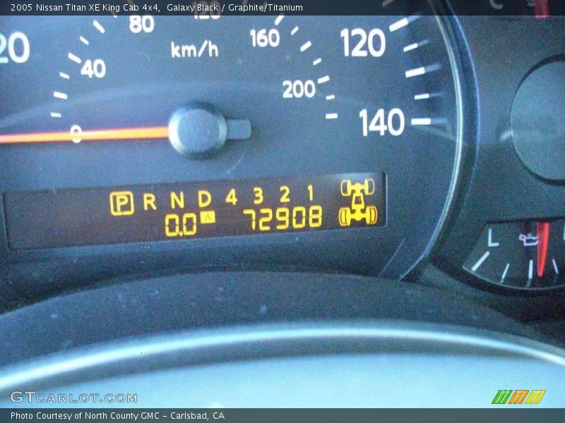 Galaxy Black / Graphite/Titanium 2005 Nissan Titan XE King Cab 4x4