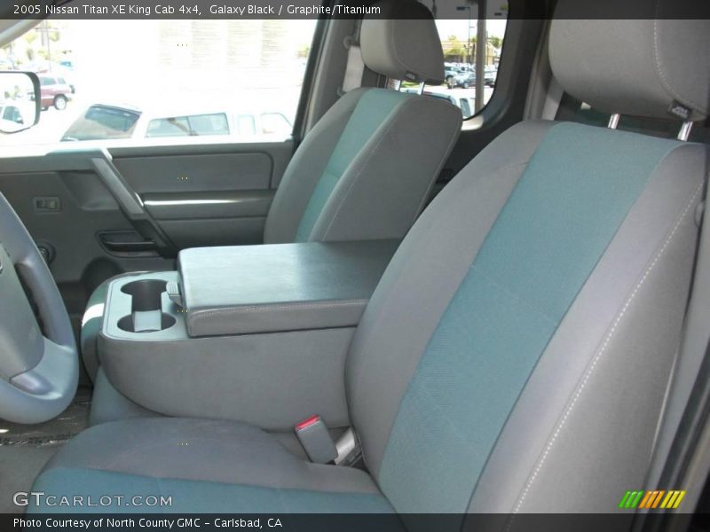Galaxy Black / Graphite/Titanium 2005 Nissan Titan XE King Cab 4x4