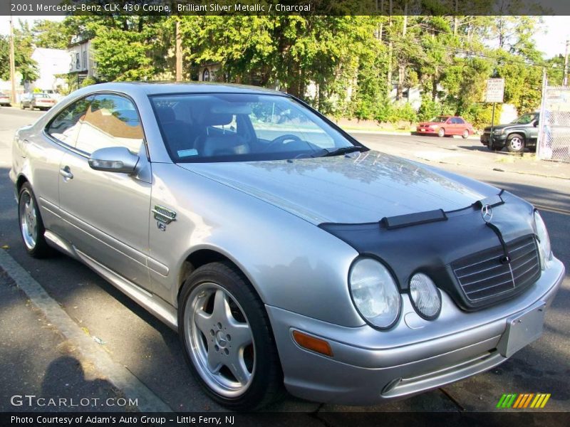 Brilliant Silver Metallic / Charcoal 2001 Mercedes-Benz CLK 430 Coupe
