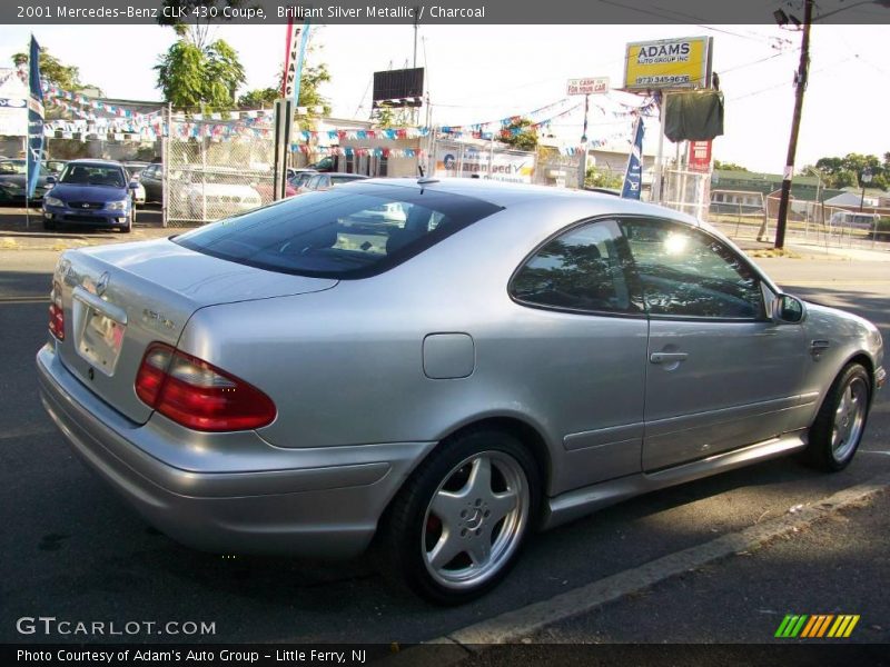 Brilliant Silver Metallic / Charcoal 2001 Mercedes-Benz CLK 430 Coupe