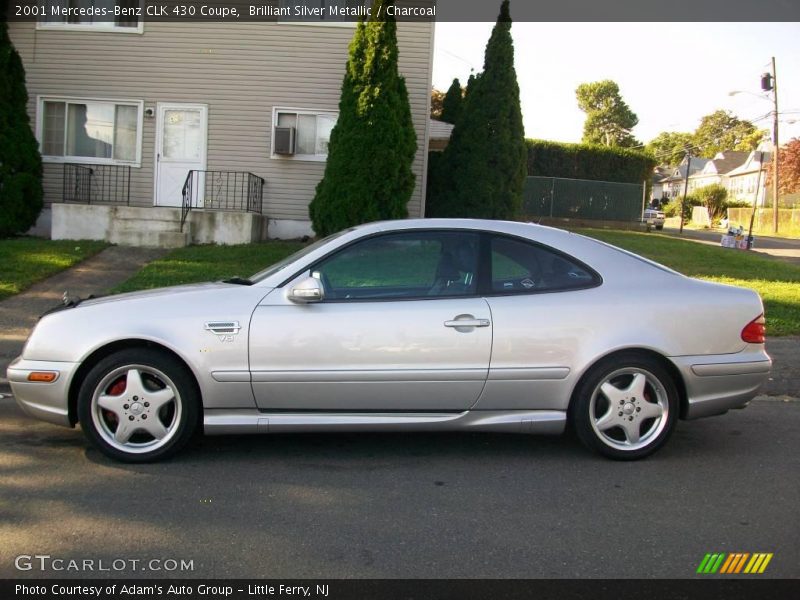 Brilliant Silver Metallic / Charcoal 2001 Mercedes-Benz CLK 430 Coupe