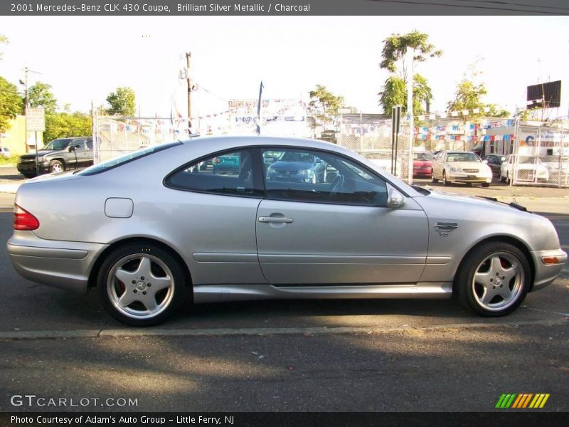 Brilliant Silver Metallic / Charcoal 2001 Mercedes-Benz CLK 430 Coupe