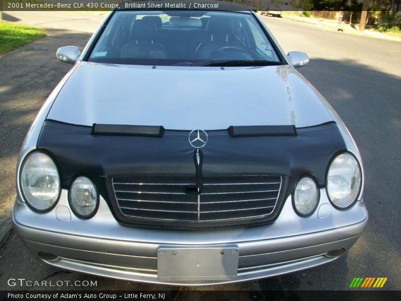 Brilliant Silver Metallic / Charcoal 2001 Mercedes-Benz CLK 430 Coupe
