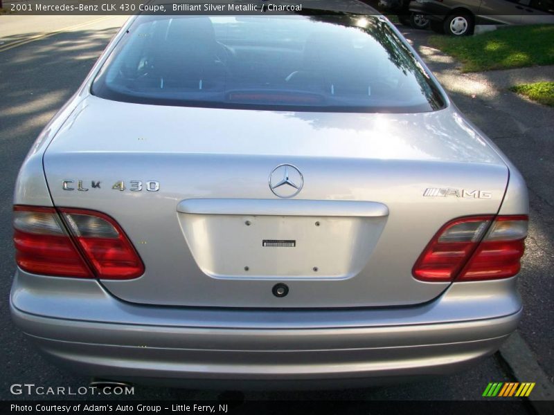 Brilliant Silver Metallic / Charcoal 2001 Mercedes-Benz CLK 430 Coupe