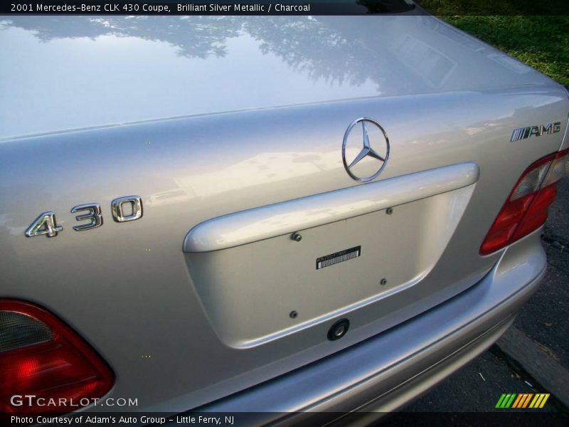Brilliant Silver Metallic / Charcoal 2001 Mercedes-Benz CLK 430 Coupe