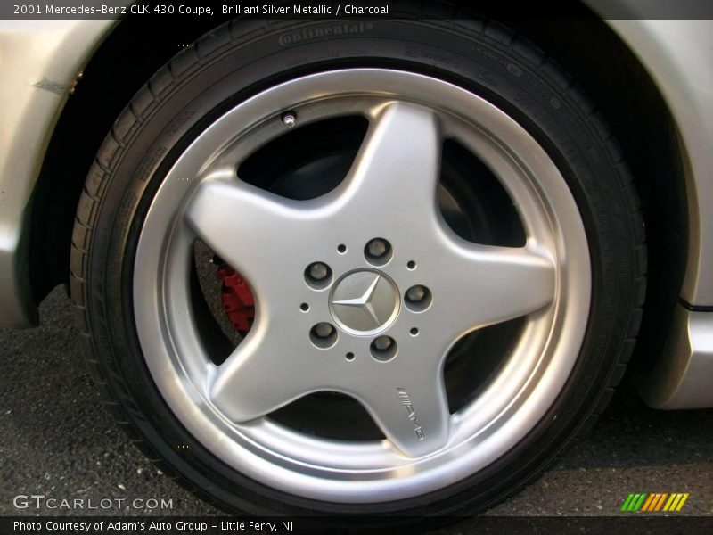 Brilliant Silver Metallic / Charcoal 2001 Mercedes-Benz CLK 430 Coupe