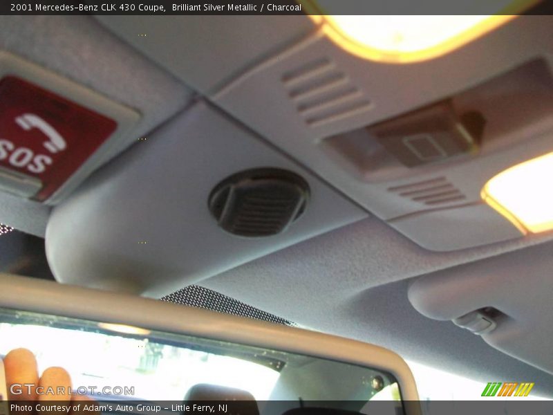 Brilliant Silver Metallic / Charcoal 2001 Mercedes-Benz CLK 430 Coupe