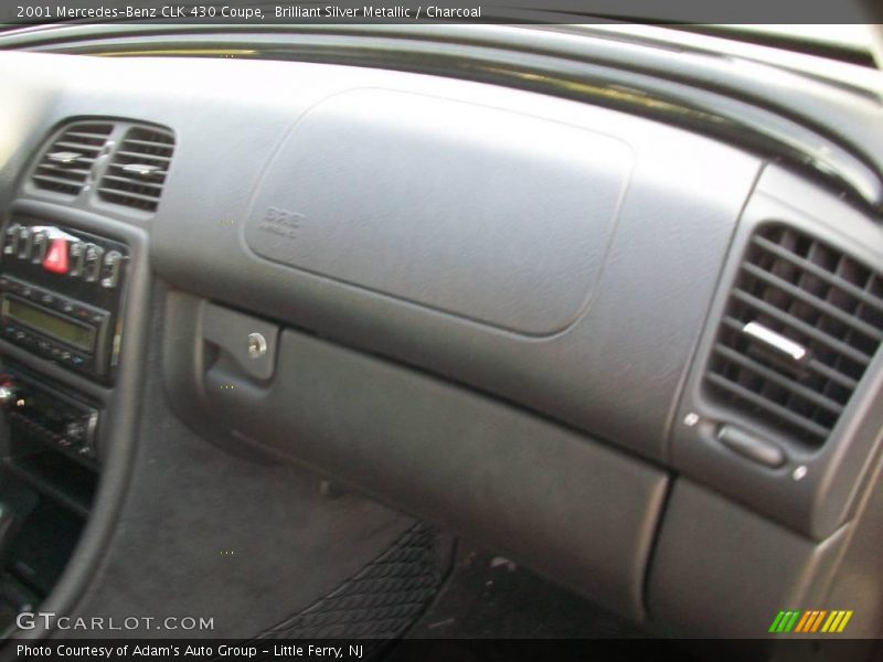 Brilliant Silver Metallic / Charcoal 2001 Mercedes-Benz CLK 430 Coupe