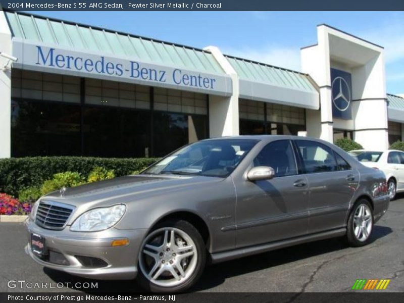 Pewter Silver Metallic / Charcoal 2004 Mercedes-Benz S 55 AMG Sedan