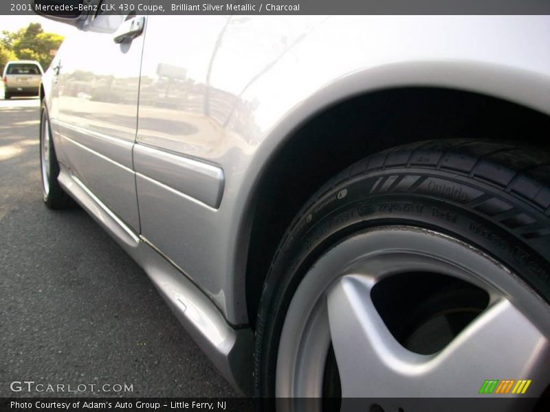 Brilliant Silver Metallic / Charcoal 2001 Mercedes-Benz CLK 430 Coupe
