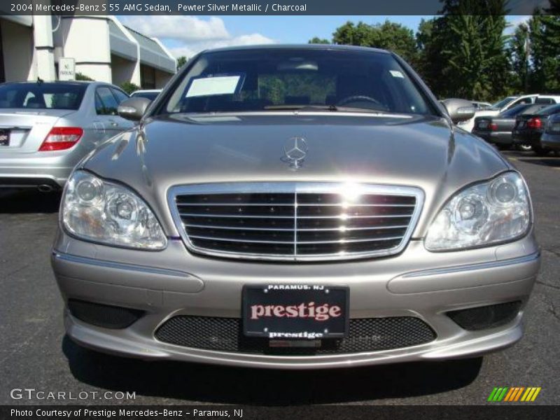 Pewter Silver Metallic / Charcoal 2004 Mercedes-Benz S 55 AMG Sedan