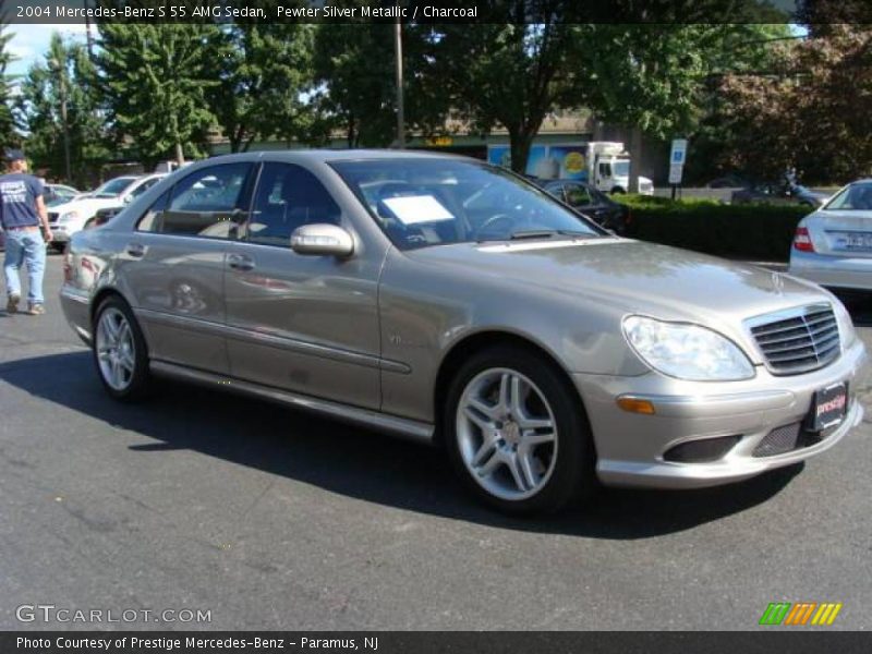 Pewter Silver Metallic / Charcoal 2004 Mercedes-Benz S 55 AMG Sedan