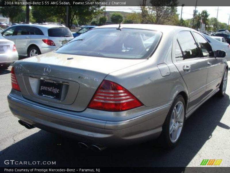Pewter Silver Metallic / Charcoal 2004 Mercedes-Benz S 55 AMG Sedan