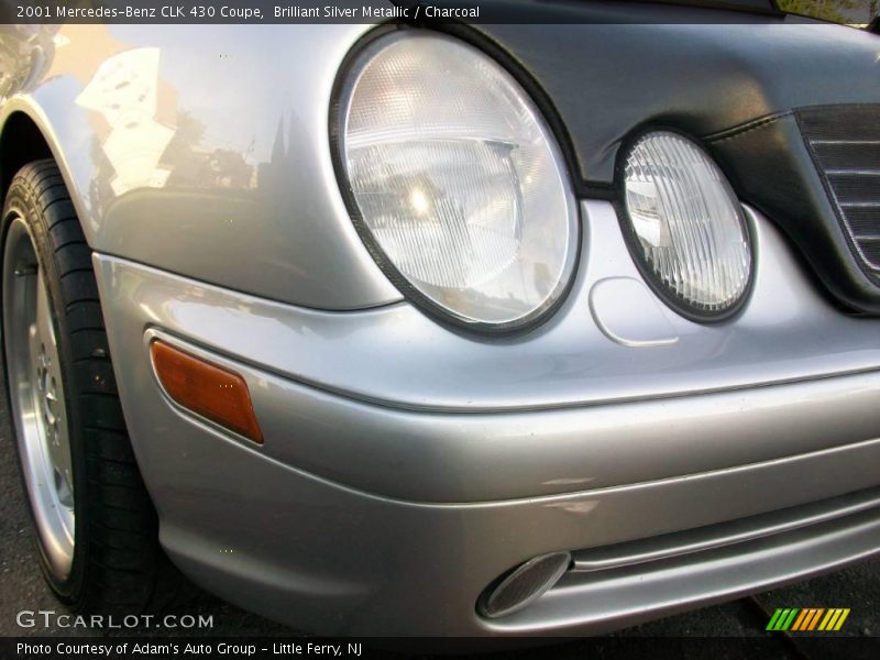 Brilliant Silver Metallic / Charcoal 2001 Mercedes-Benz CLK 430 Coupe