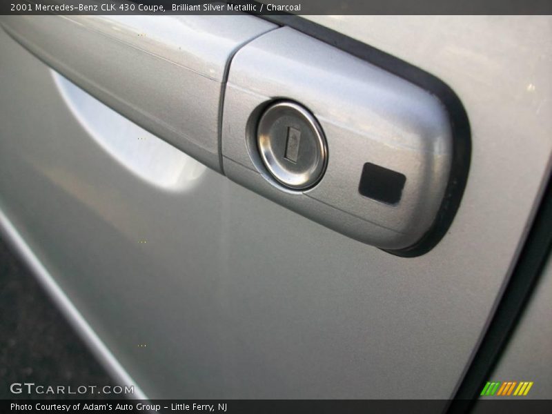 Brilliant Silver Metallic / Charcoal 2001 Mercedes-Benz CLK 430 Coupe