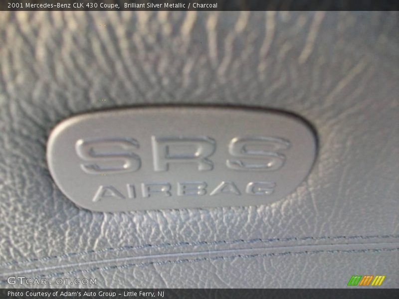Brilliant Silver Metallic / Charcoal 2001 Mercedes-Benz CLK 430 Coupe
