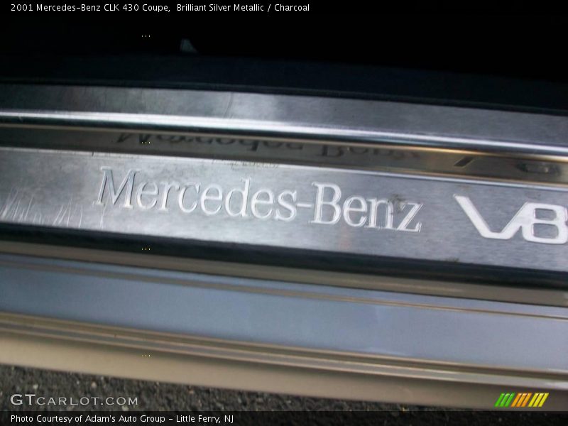 Brilliant Silver Metallic / Charcoal 2001 Mercedes-Benz CLK 430 Coupe