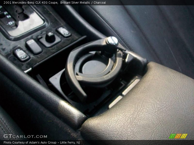 Brilliant Silver Metallic / Charcoal 2001 Mercedes-Benz CLK 430 Coupe