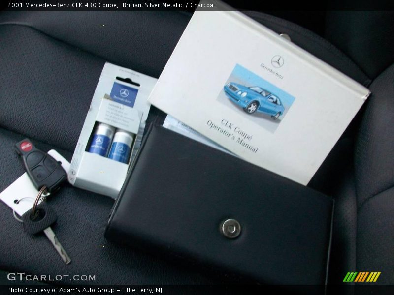 Brilliant Silver Metallic / Charcoal 2001 Mercedes-Benz CLK 430 Coupe