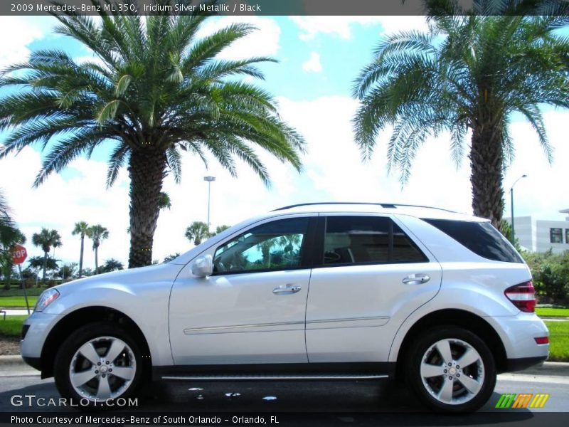 Iridium Silver Metallic / Black 2009 Mercedes-Benz ML 350