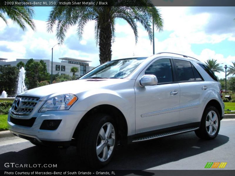 Iridium Silver Metallic / Black 2009 Mercedes-Benz ML 350