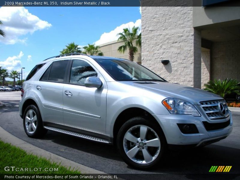 Iridium Silver Metallic / Black 2009 Mercedes-Benz ML 350