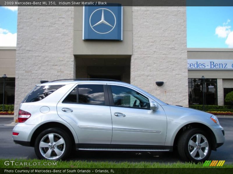 Iridium Silver Metallic / Black 2009 Mercedes-Benz ML 350