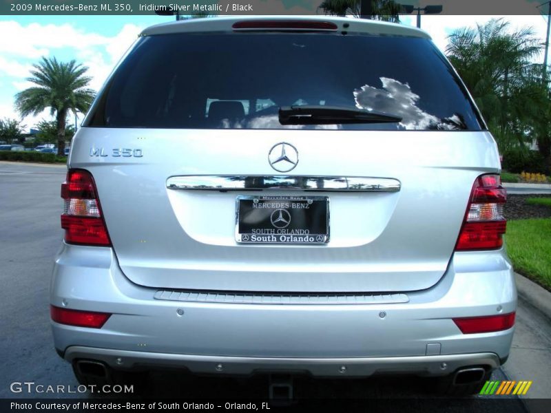 Iridium Silver Metallic / Black 2009 Mercedes-Benz ML 350