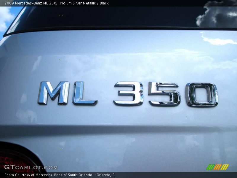 Iridium Silver Metallic / Black 2009 Mercedes-Benz ML 350