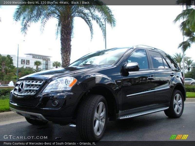 Black / Black 2009 Mercedes-Benz ML 320 BlueTec 4Matic