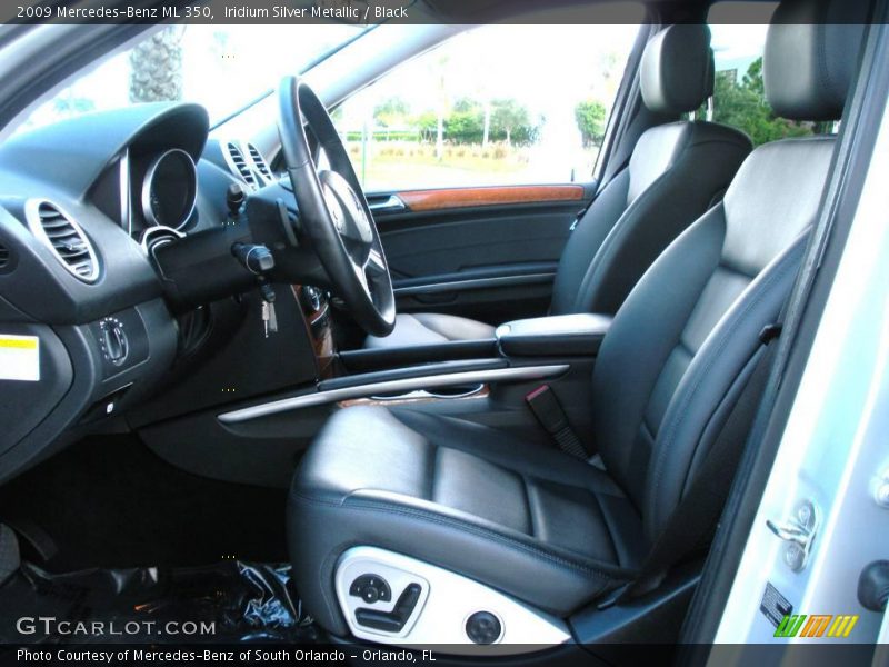 Iridium Silver Metallic / Black 2009 Mercedes-Benz ML 350