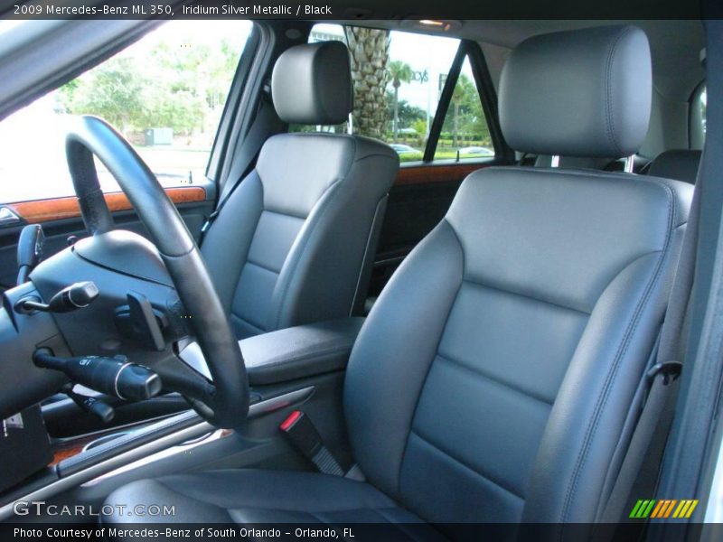 Iridium Silver Metallic / Black 2009 Mercedes-Benz ML 350