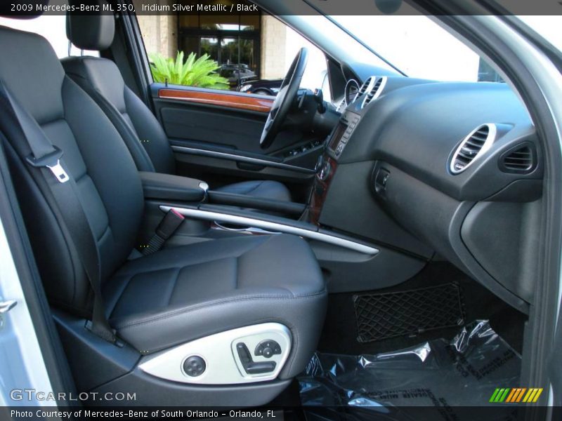 Iridium Silver Metallic / Black 2009 Mercedes-Benz ML 350