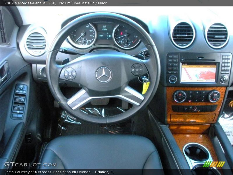 Iridium Silver Metallic / Black 2009 Mercedes-Benz ML 350
