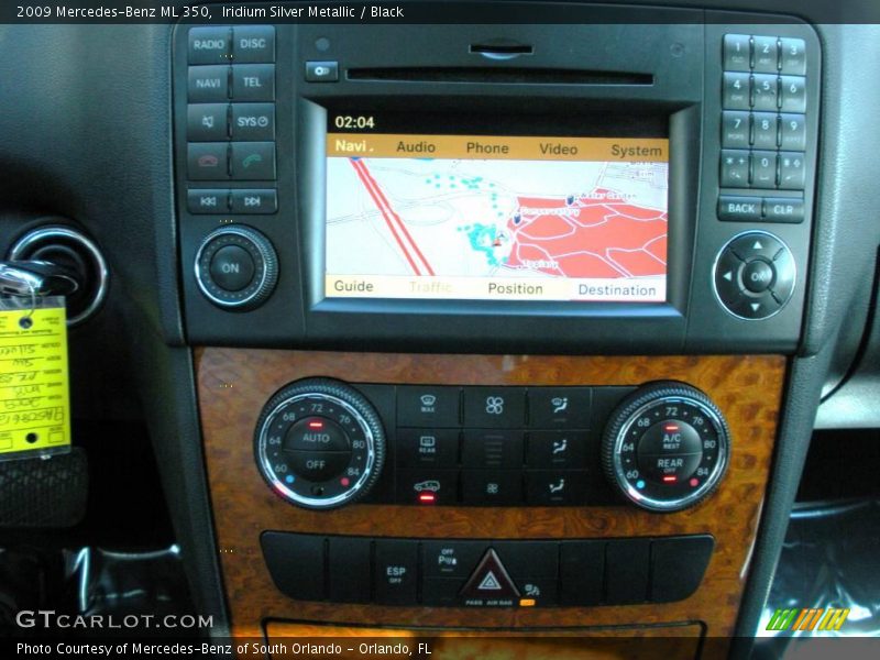 Iridium Silver Metallic / Black 2009 Mercedes-Benz ML 350