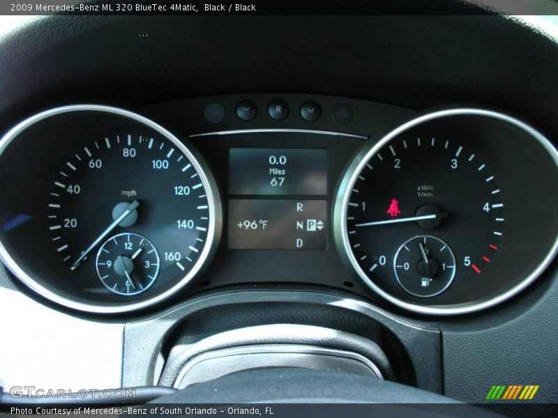 Black / Black 2009 Mercedes-Benz ML 320 BlueTec 4Matic