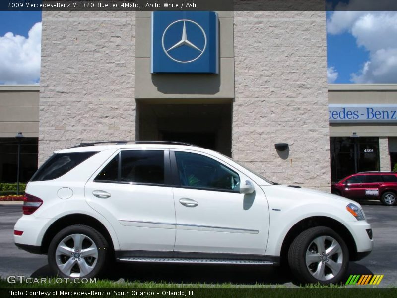 Arctic White / Ash 2009 Mercedes-Benz ML 320 BlueTec 4Matic