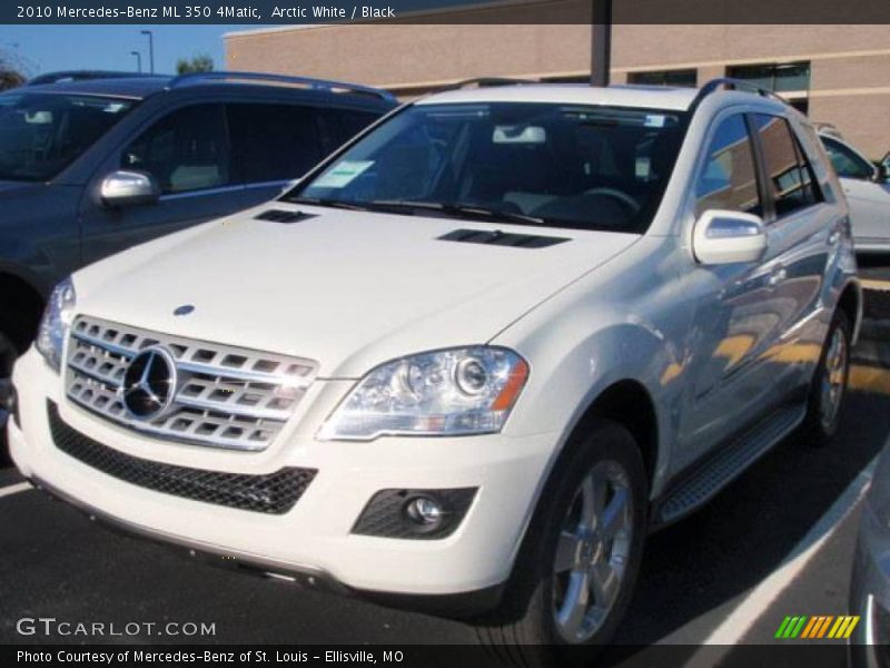 Arctic White / Black 2010 Mercedes-Benz ML 350 4Matic